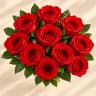 10 Red Roses Bouquet Style